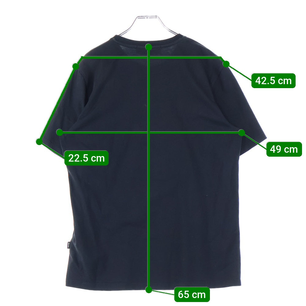 MSGM(エムエスジーエム) T-SHIRT WITH GRAFFITI LOGO グラフィック ロゴ ウィズ クルーネック半袖Tシャツ カットソー ブラック 2640MM183