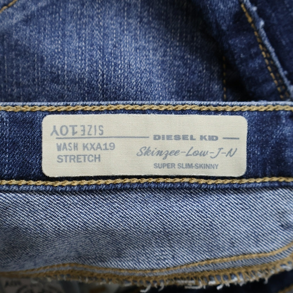 DIESEL(ディーゼル) ペイパーパッチ 5ポケット ダメージスキニーデニムパンツ ジーンズ レディース インディゴ