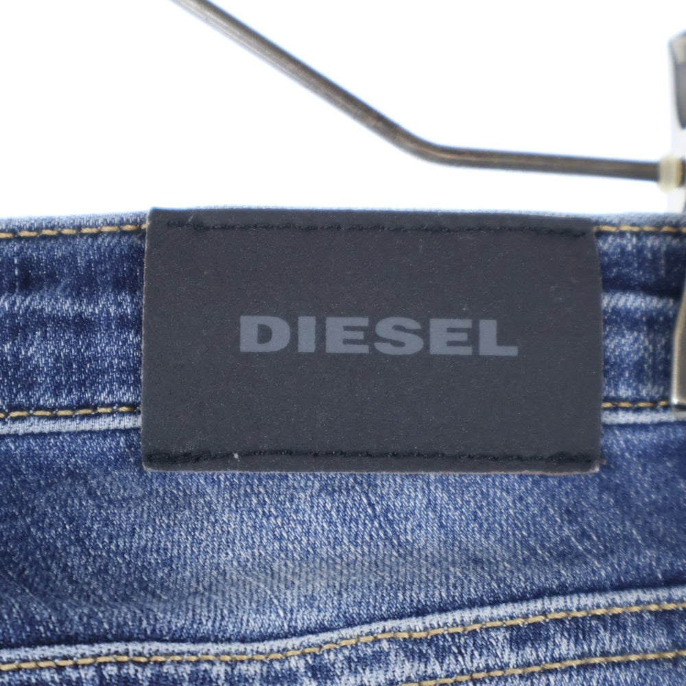 DIESEL(ディーゼル) ペイパーパッチ 5ポケット ダメージスキニーデニムパンツ ジーンズ レディース インディゴ