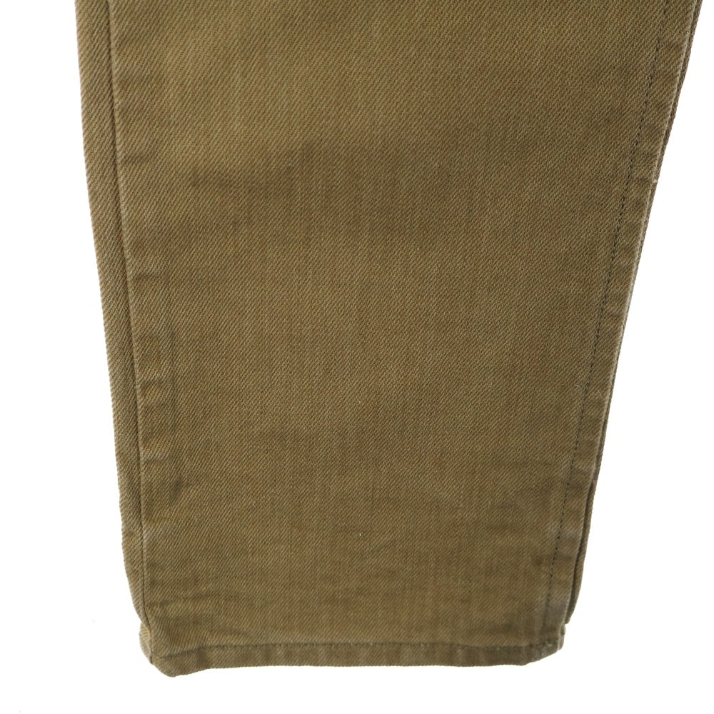 DIESEL(ディーゼル) ボタンフライ ストレートデニムパンツ ジーンズ ブラウン