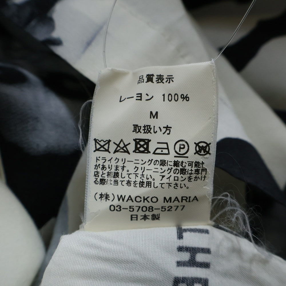 WACKO MARIA(ワコマリア) 20SS BOB MARLEY S/S HAWAIIAN SHIRT ボブマーリー フォトプリント 半袖ハワイアンシャツ アロハシャツ ホワイト/ブラック BOBMARLEY-WM-HI03