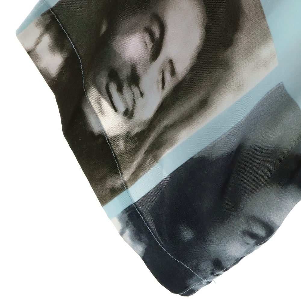 WACKO MARIA(ワコマリア) BOB MARLEY S/S HAWAIIAN SHIRT ボブマーリー フォトプリント 半袖ハワイアンシャツ アロハシャツ ライトブルー