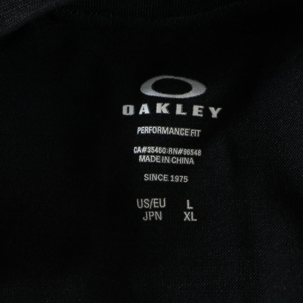 OAKLEY(オークリー) ENHANCE MOBILITY O-FIT SS TEE LIGHT エンハンス モビリティ フロントロゴ クルーネック 半袖Tシャツ カットソー ブラック FOA400813