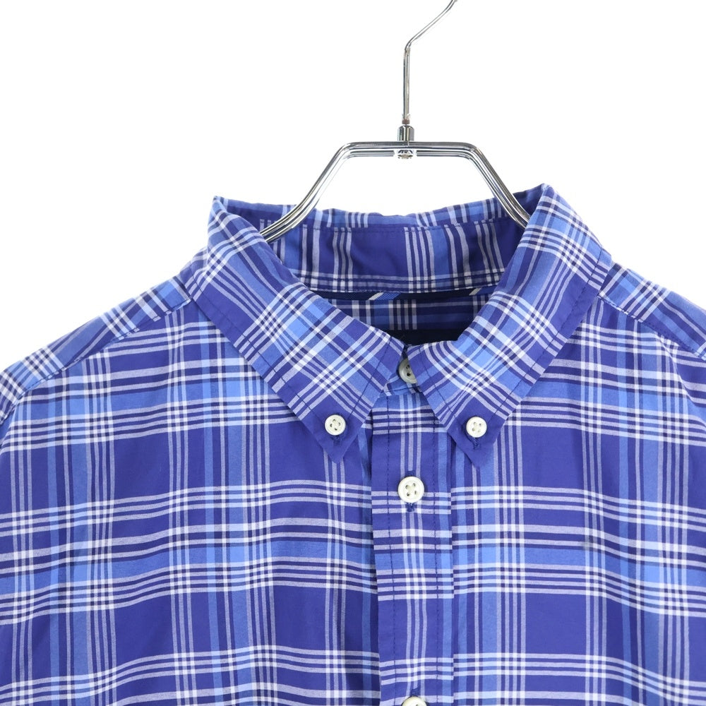 POLO RALPH LAUREN(ポロラルフローレン) PERFORMANCE スモールポニー刺繍 ポリナイロン ボタンダウン 長袖シャツ ブルー