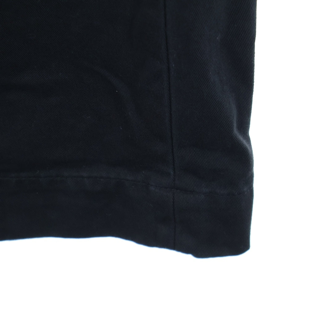 KAPITAL(キャピタル) CHINO HIGH WAISTED NIME PANTS チノ ハイウエストニームバギーパンツ シンチバック付1タックワイドパンツ ブラック EK-1437LP