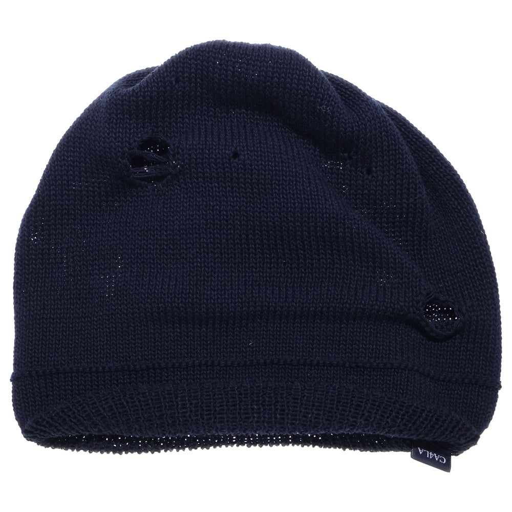 CA4LA(カシラ) RAGGED KNIT WATCH ダメージ加工 ニットビーニー ニット帽 帽子 ブラック