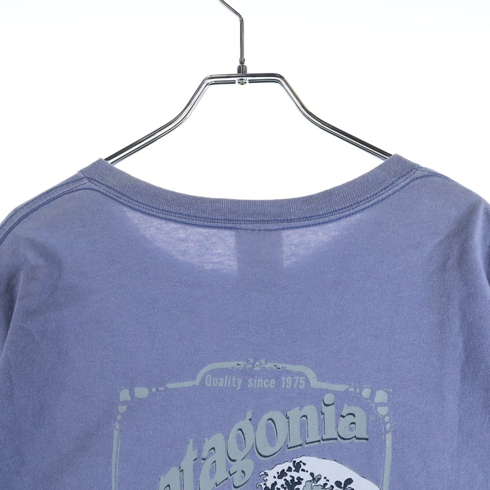 PATAGONIA(パタゴニア) 90S VINTAGE Beneficial T's ヴィンテージ ベネフィカル プリント 半袖Tシャツ カットソー ブルー