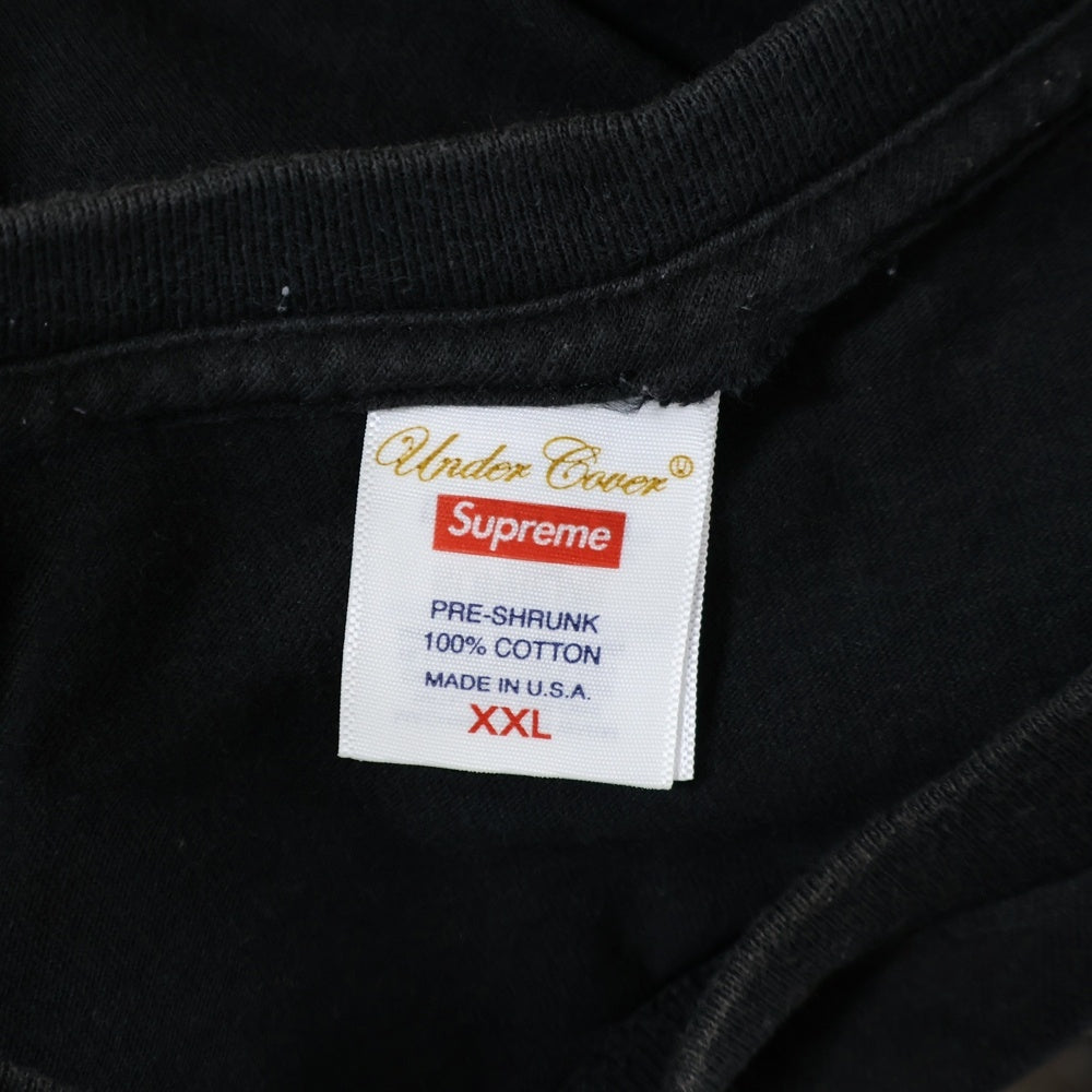 SUPREME(シュプリーム) 23SS ×UNDERCOVER Lupin Tee アンダーカバー ルパン プリント 半袖Tシャツ カットソー ブラック