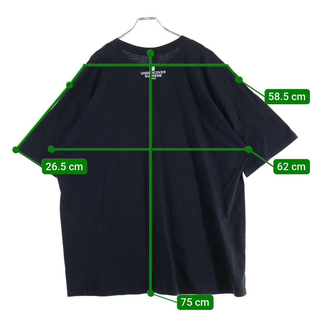 SUPREME(シュプリーム) 23SS ×UNDERCOVER Tag Tee アンダーカバー タグ プリント 半袖Tシャツ カットソー ブラック