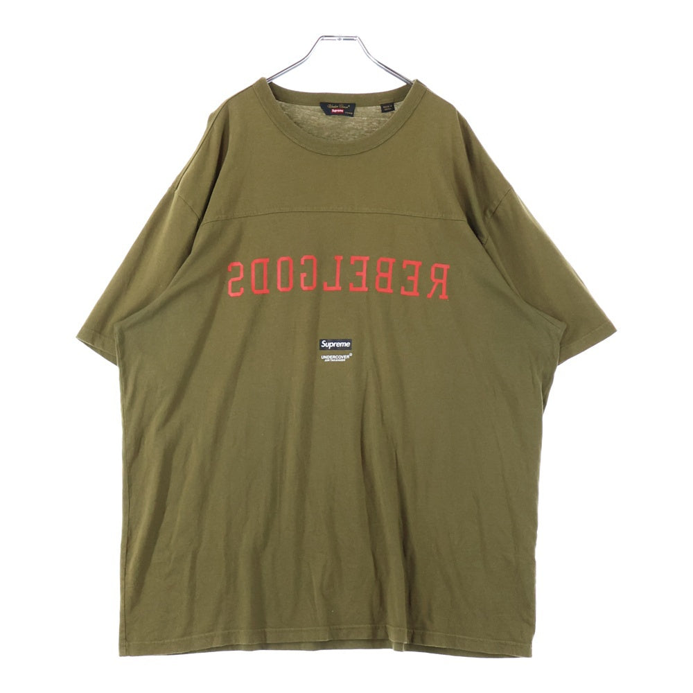 SUPREME(シュプリーム) 23SS ×UNDERCOVER Rebelgoods Football Top アンダーカバー フットボールトップ プリント 半袖Tシャツ カットソー カーキ
