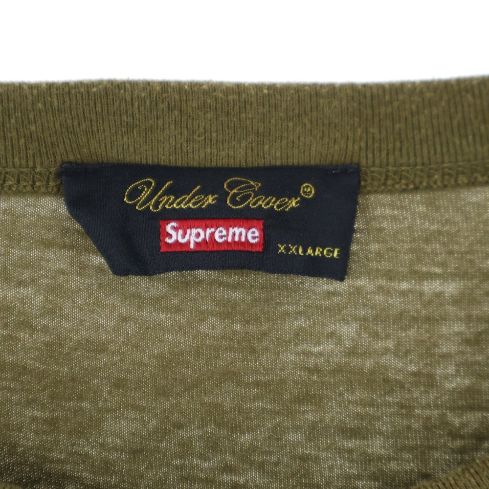 SUPREME(シュプリーム) 23SS ×UNDERCOVER Rebelgoods Football Top アンダーカバー フットボールトップ プリント 半袖Tシャツ カットソー カーキ