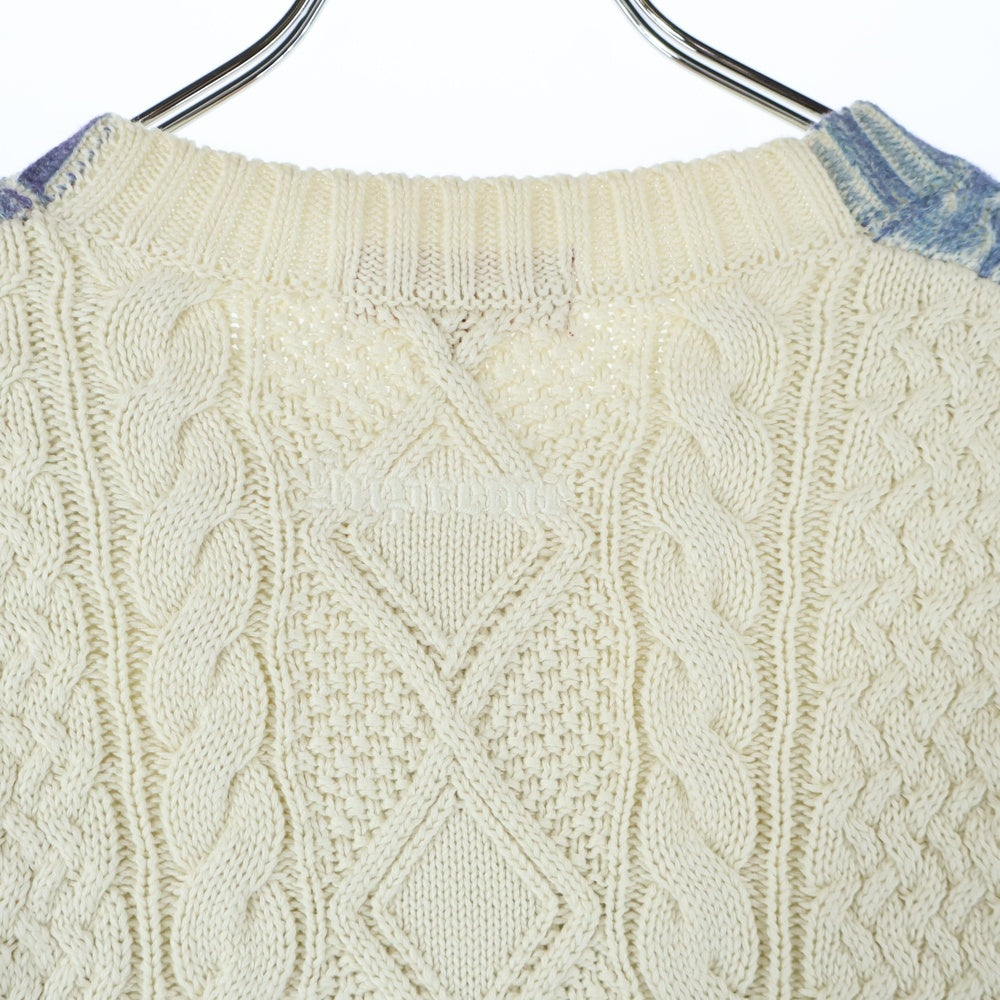 SUPREME(シュプリーム) 23SS Kurt Cobain Sweater カート コバーン クルーネックニットセーター アイボリー/ブルー