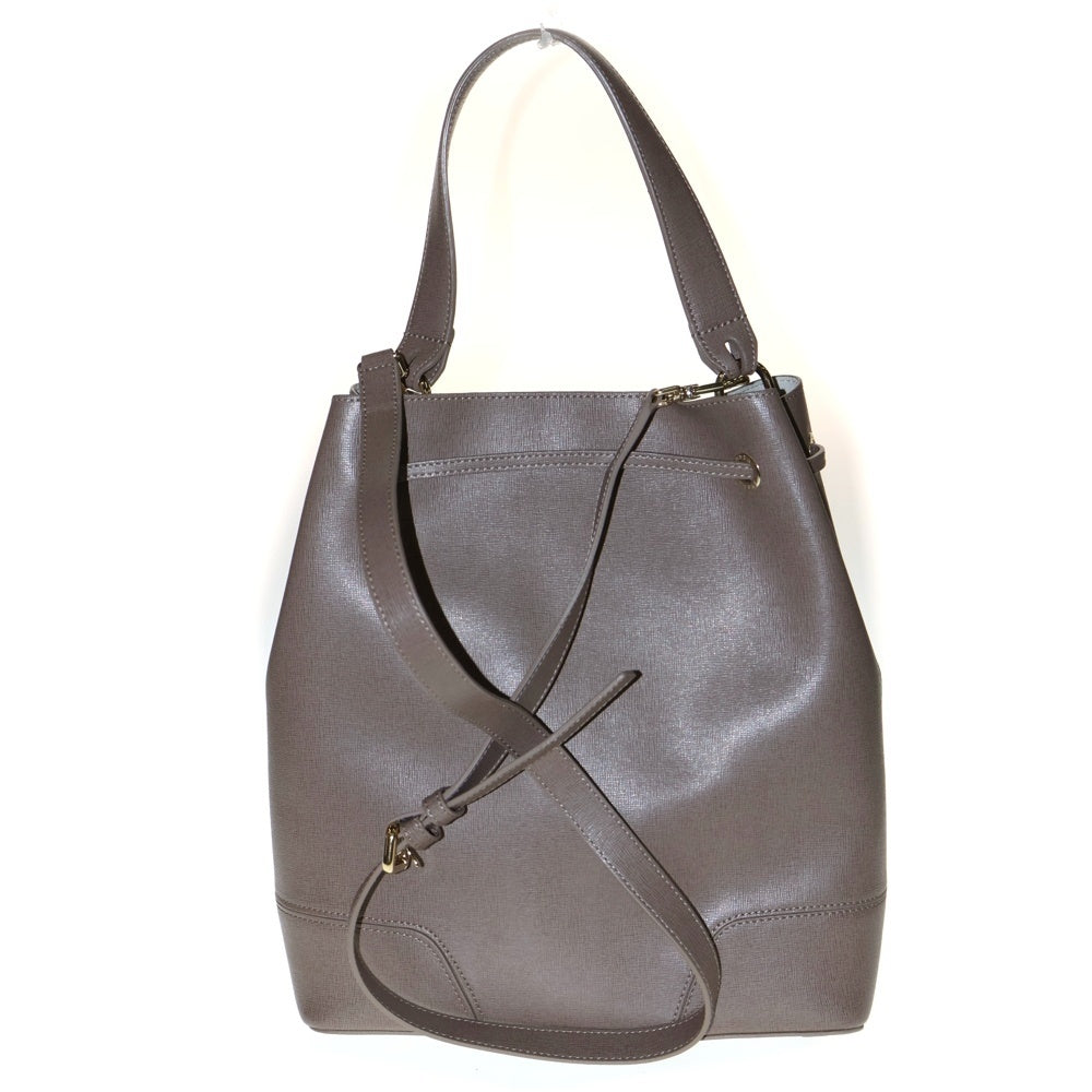 FURLA(フルラ) STAYC ステイシー レザー 2WAY ハンド ショルダーバッグ ブラウン