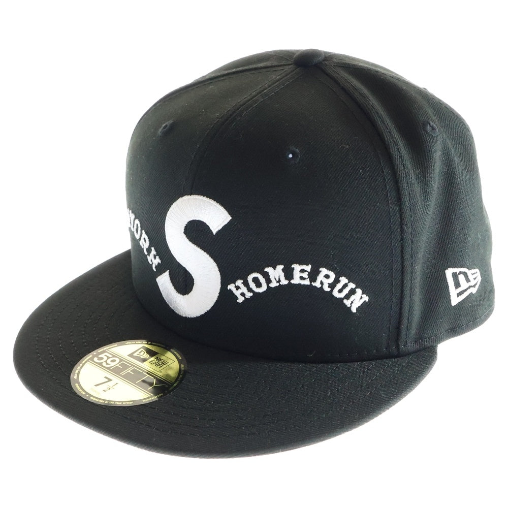 SUPREME(シュプリーム) 25SS ×New Era Homerun S Logo Black ニューエラ ホームラン エスロゴ ベースボールキャップ 帽子 ブラック