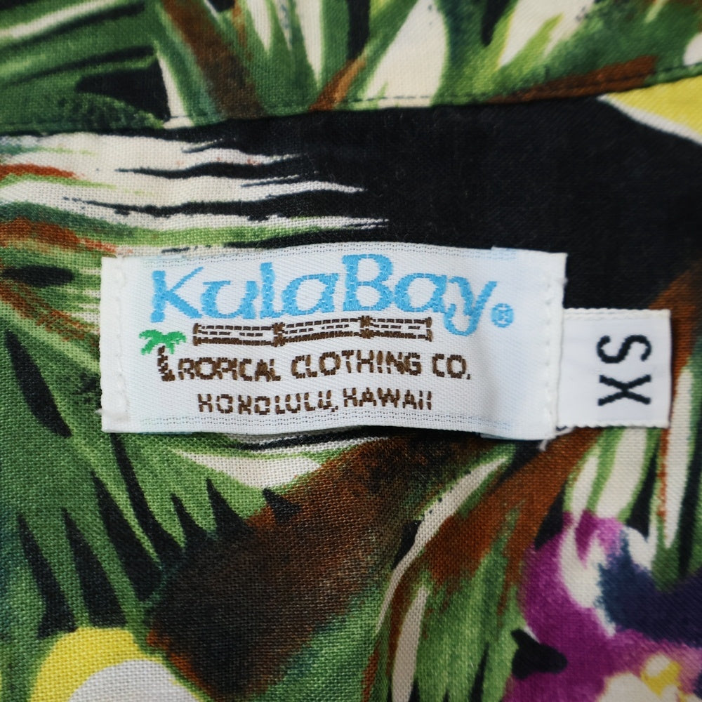 KULA BAY(クラベイ) 総柄 レーヨン ハワイアン オープンカラーシャツ マルチカラー