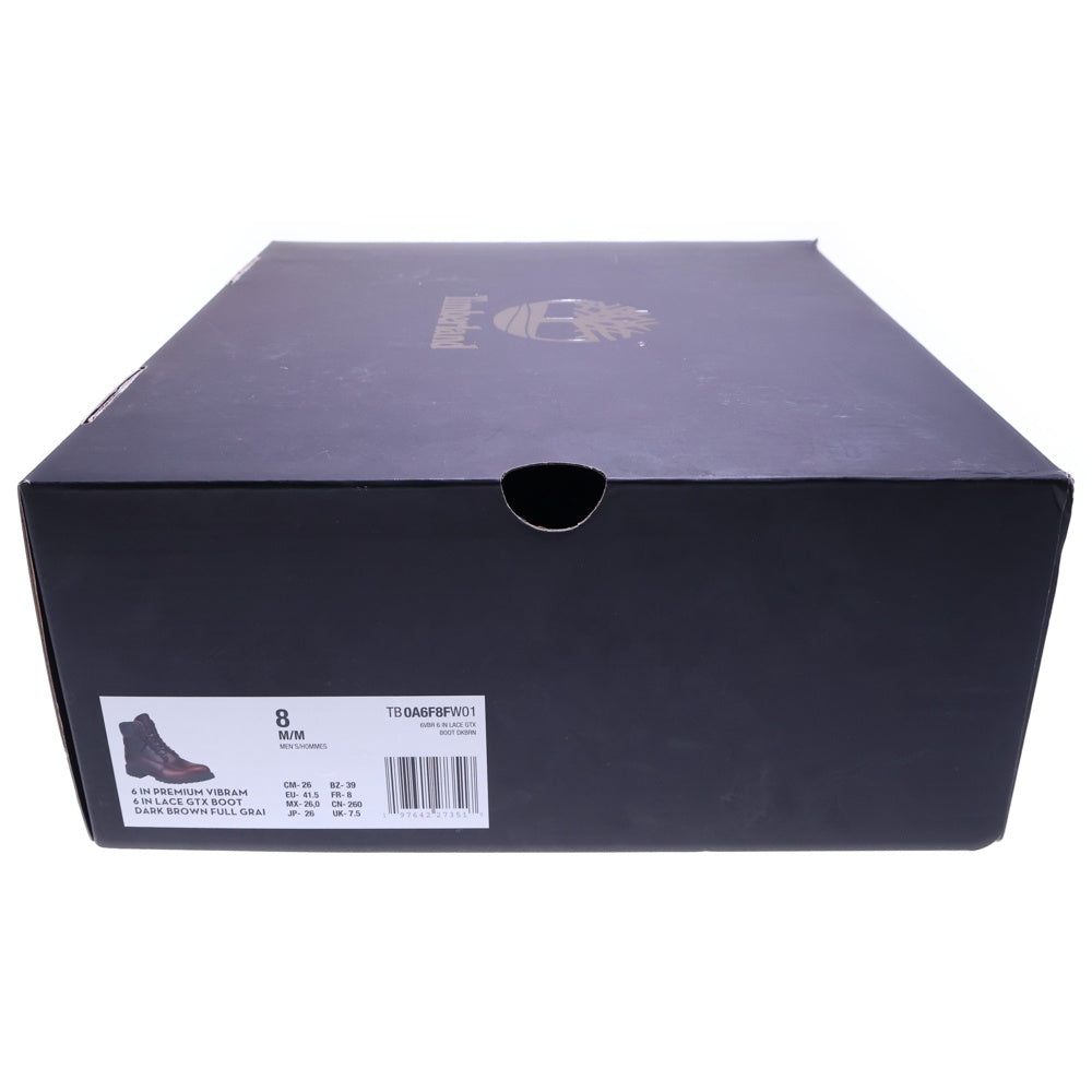 Timberland(ティンバーランド) ×JJJOUND 6 inch Premium Gtx Boots ジョウンド シックスインチ プレミアム ゴアテックス レースアップブーツ ダークブラウン TB-0A6F8F-W01