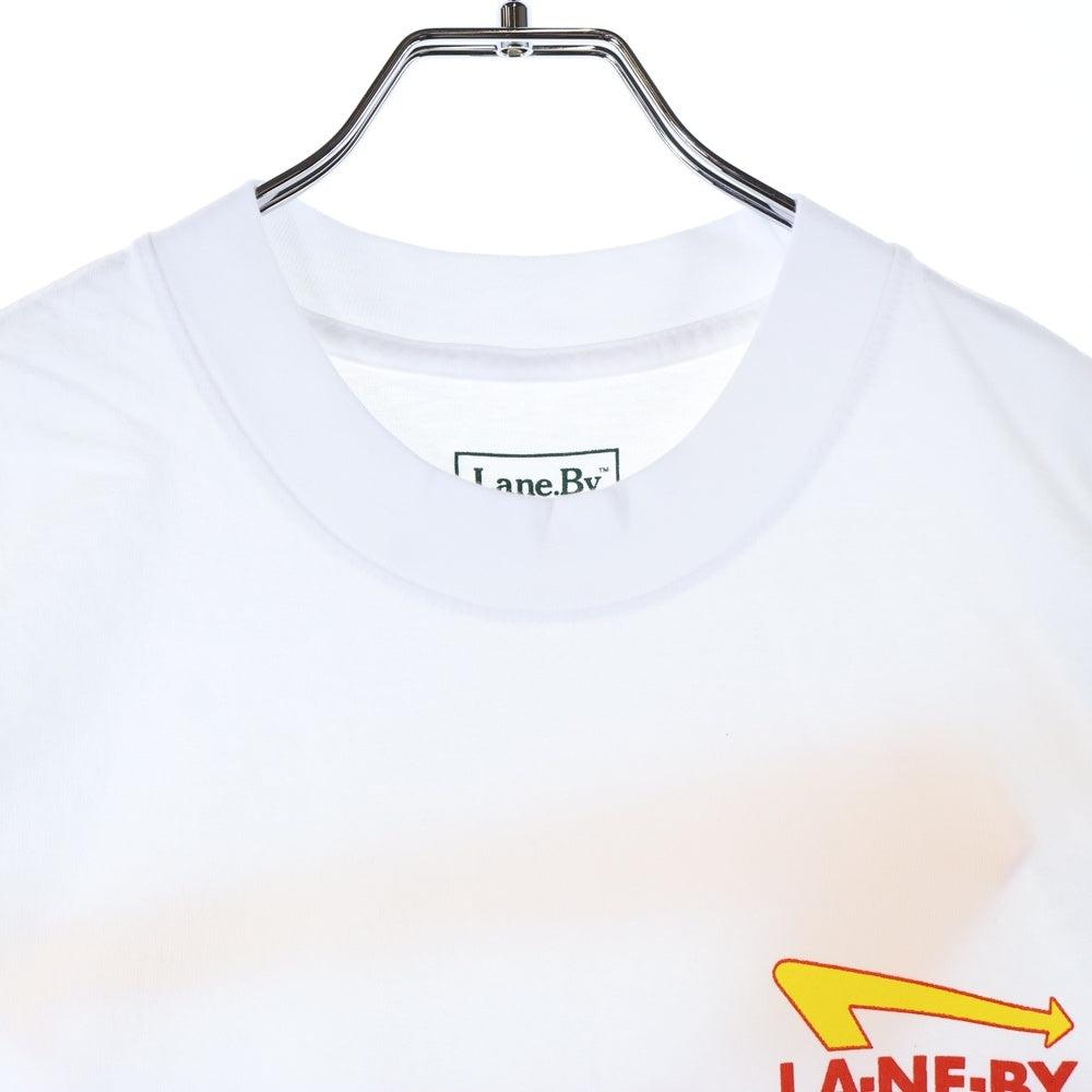 LANE BY BROCHURE(レーンバイブローシュアー) BURGER TEE バーガー 半袖Tシャツ ホワイト