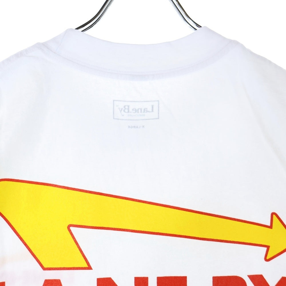 LANE BY BROCHURE(レーンバイブローシュアー) BURGER TEE バーガー 半袖Tシャツ ホワイト