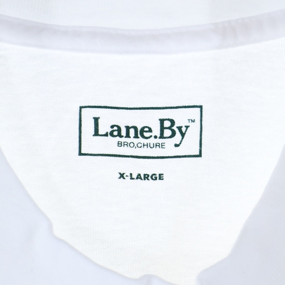 LANE BY BROCHURE(レーンバイブローシュアー) BURGER TEE バーガー 半袖Tシャツ ホワイト