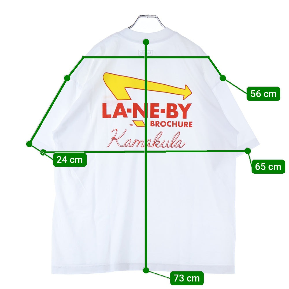 LANE BY BROCHURE(レーンバイブローシュアー) BURGER TEE バーガー 半袖Tシャツ ホワイト