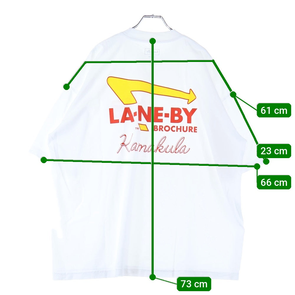 LANE BY BROCHURE(レーンバイブローシュアー) BURGER TEE バーガー 半袖Tシャツ ホワイト