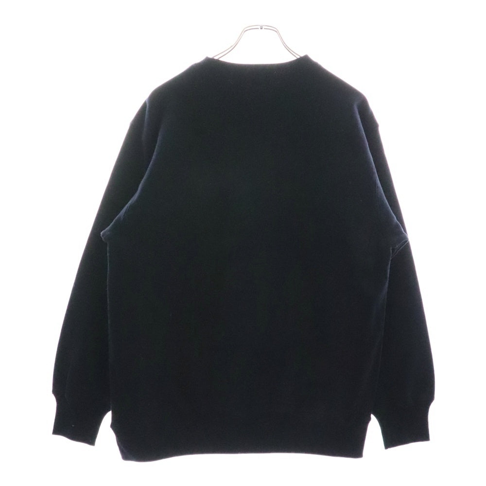 CABARET POVAL(キャバレーポバール) BEAUTY&YOUTH別注 LUXURIA プリントスウェットトレーナー ネイビー