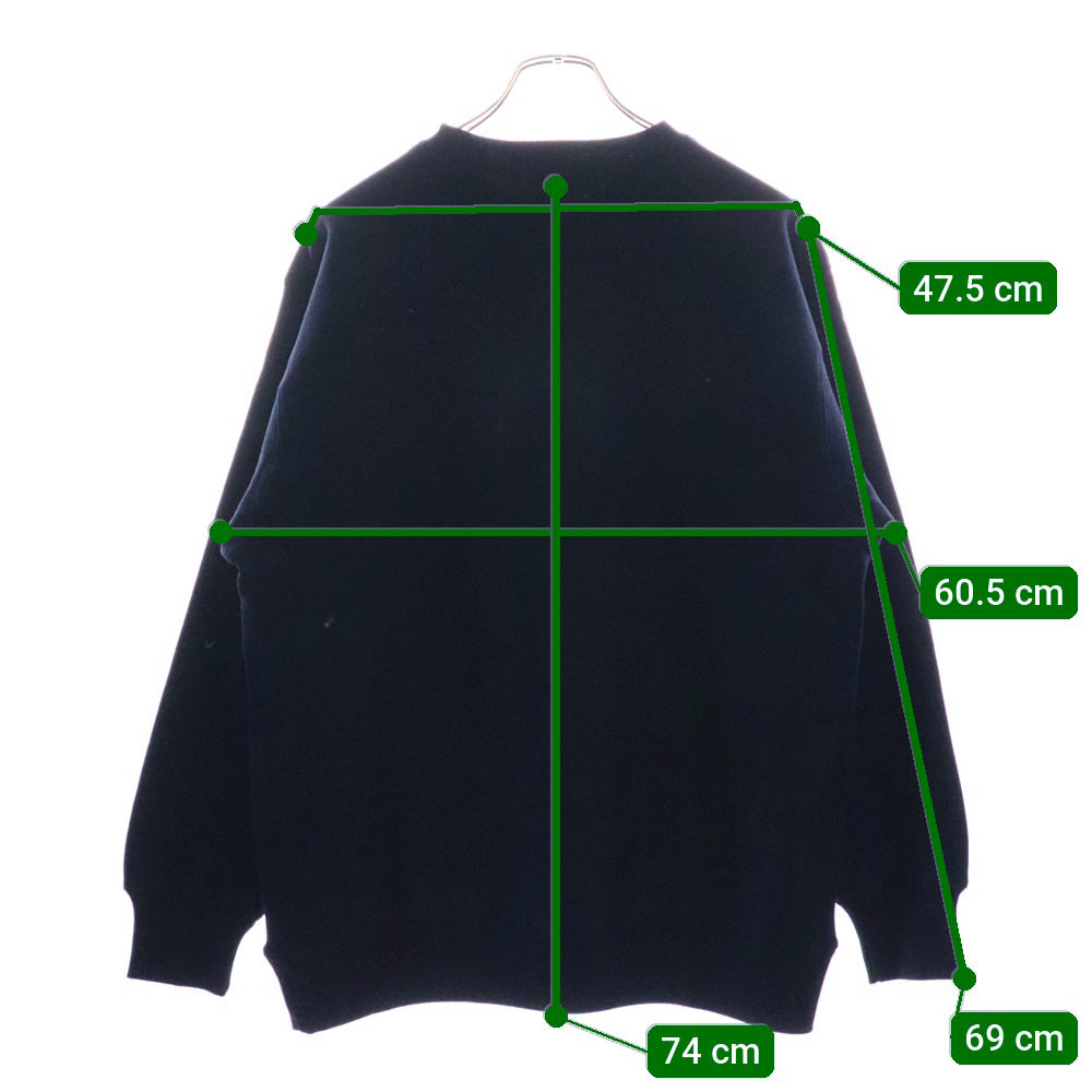 CABARET POVAL(キャバレーポバール) BEAUTY&YOUTH別注 LUXURIA プリントスウェットトレーナー ネイビー