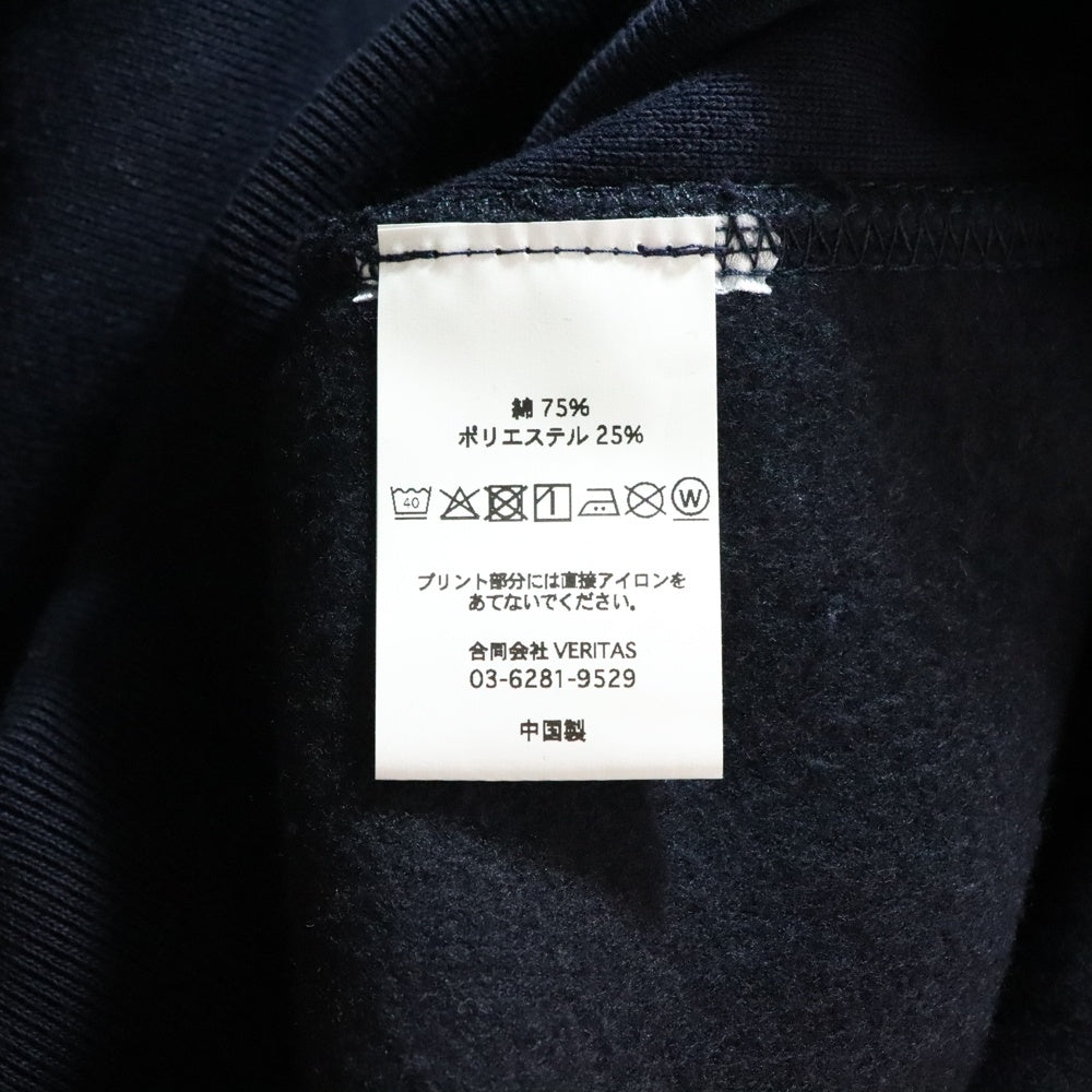 CABARET POVAL(キャバレーポバール) BEAUTY&YOUTH別注 LUXURIA プリントスウェットトレーナー ネイビー