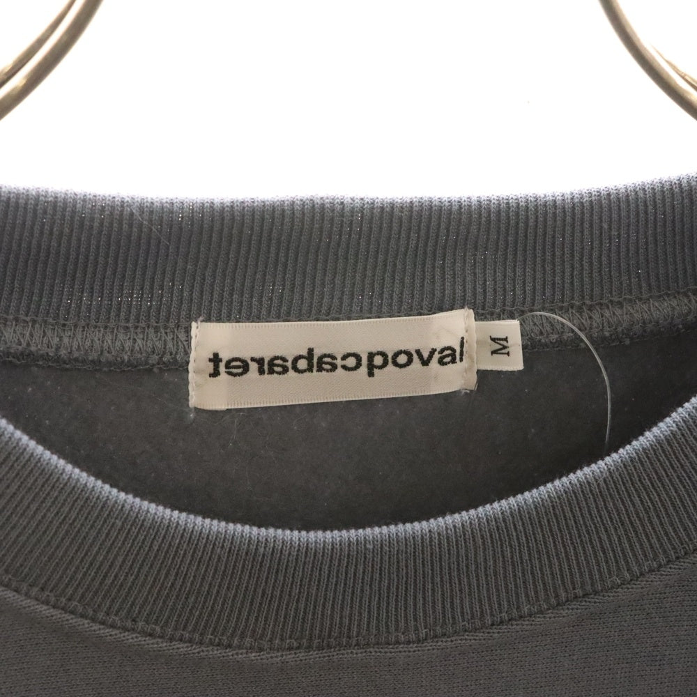 CABARET POVAL(キャバレーポバール) BEAUTY&YOUTH別注 REMAINS プリントスウェットトレーナー コバルト