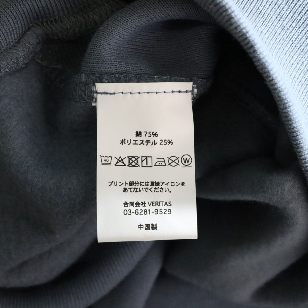 CABARET POVAL(キャバレーポバール) BEAUTY&YOUTH別注 REMAINS プリントスウェットトレーナー コバルト