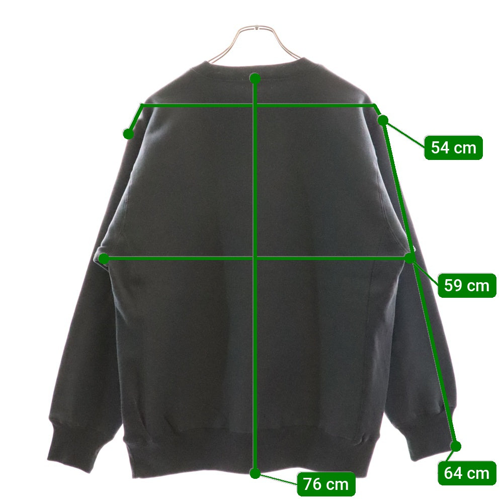 CABARET POVAL(キャバレーポバール) BEAUTY&YOUTH別注 REMAINS プリントスウェットトレーナー コバルト