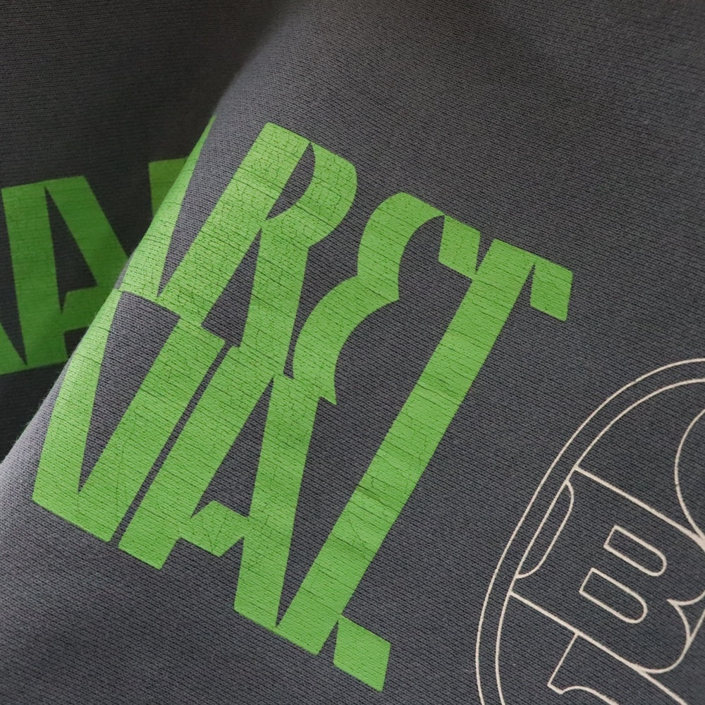 CABARET POVAL(キャバレーポバール) BEAUTY&YOUTH別注 REMAINS プリントスウェットトレーナー コバルト