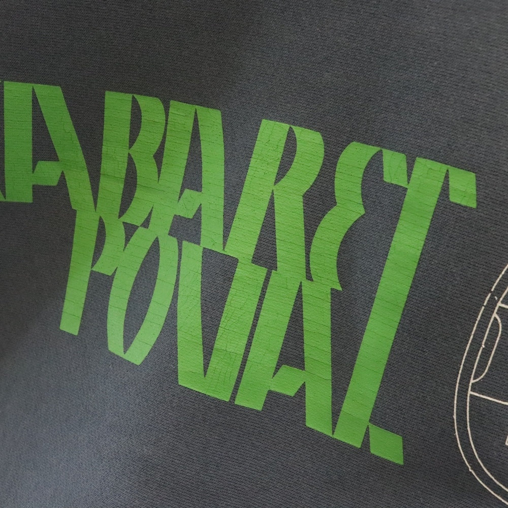 CABARET POVAL(キャバレーポバール) BEAUTY&YOUTH別注 REMAINS プリントスウェットトレーナー コバルト