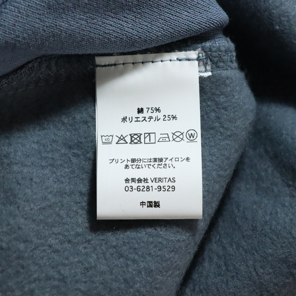 CABARET POVAL(キャバレーポバール) BEAUTY&YOUTH別注 REMAINS プリントスウェットトレーナー コバルト