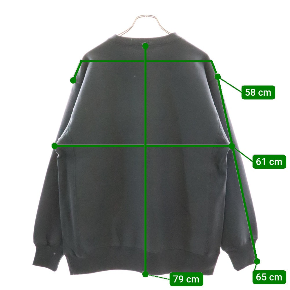 CABARET POVAL(キャバレーポバール) BEAUTY&YOUTH別注 REMAINS プリントスウェットトレーナー コバルト