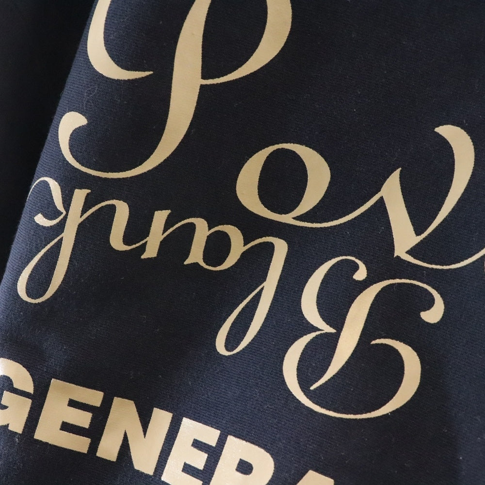 CABARET POVAL(キャバレーポバール) BEAUTY&YOUTH別注 LUXURIA プリントスウェットトレーナー ネイビー