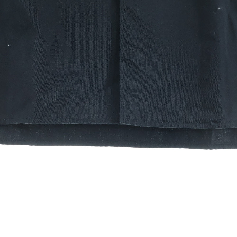 Y's BANG ON!(ワイズバングオン) スタンドカラー ラージポケット コットン 長袖 ロングシャツ ブラック YA-B16-055