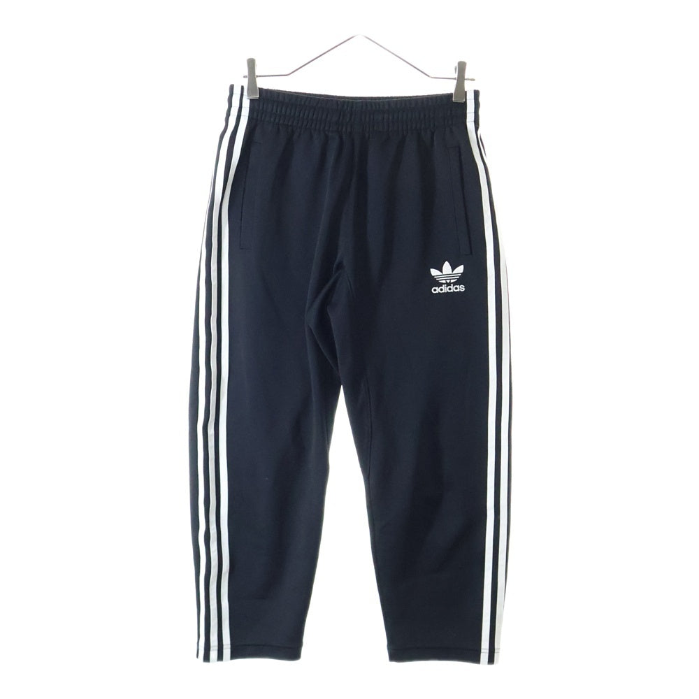 adidas(アディダス) トレフォイル ロゴ エンブロイダリー クロップド トラックパンツ ブラック DN8039