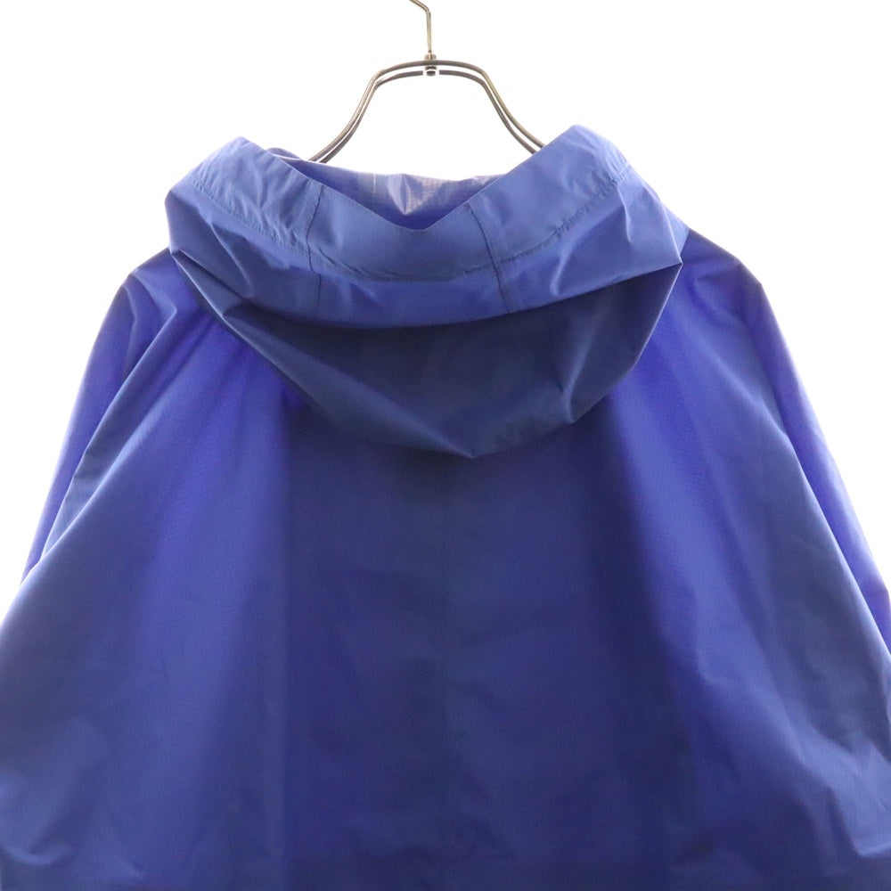 NO BRAND(ノーブランド) K-WAY ケーウェイ 胸ロゴデザイン フーデッド ジップアップ フーデッド ナイロンジャケット ブルー K111NIW