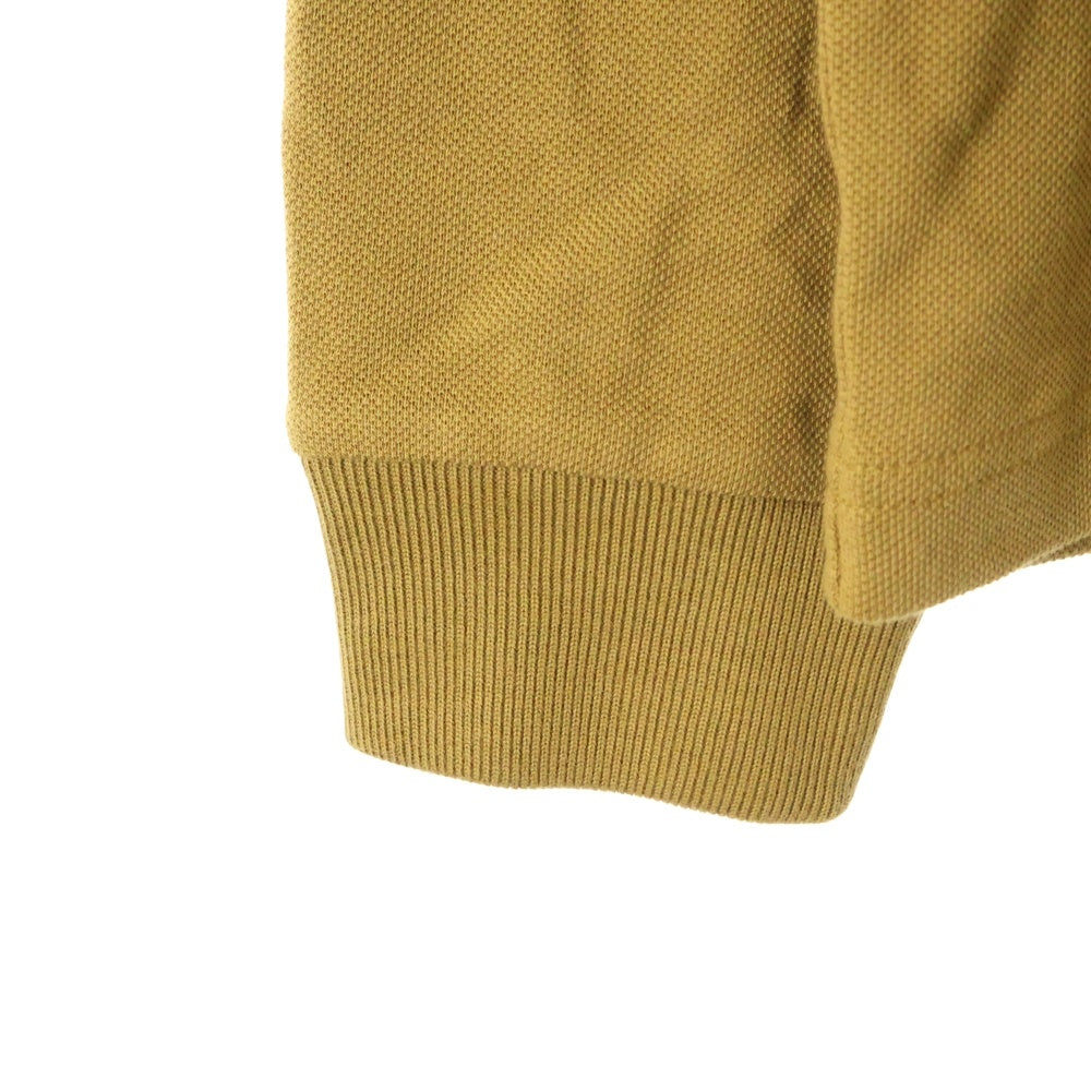 FRED PERRY(フレッドペリー) ロゴエンブロイダリー 長袖ポロシャツ ブラウン