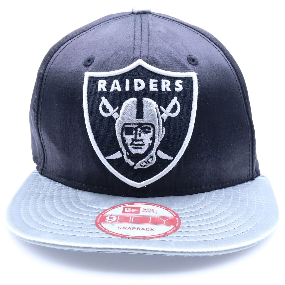NEW ERA(ニューエラ) RAIDERS SNAPBACK レイダース スナップバック ベースボールキャップ 帽子 ブラック/シルバー