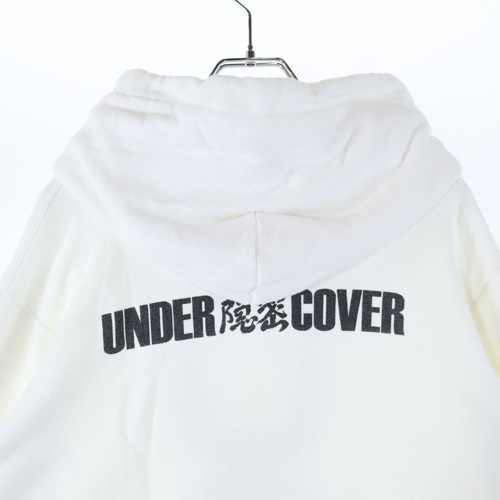 UNDERCOVER(アンダーカバー) 20AW ロゴプリント スウェット プルオーバーパーカー ホワイト UCZ4893-6