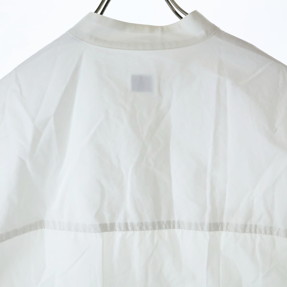 E.TAUTZ(イートウツ) バンドカラー ロングスリーブ 長袖シャツ ホワイト 63-11-811030