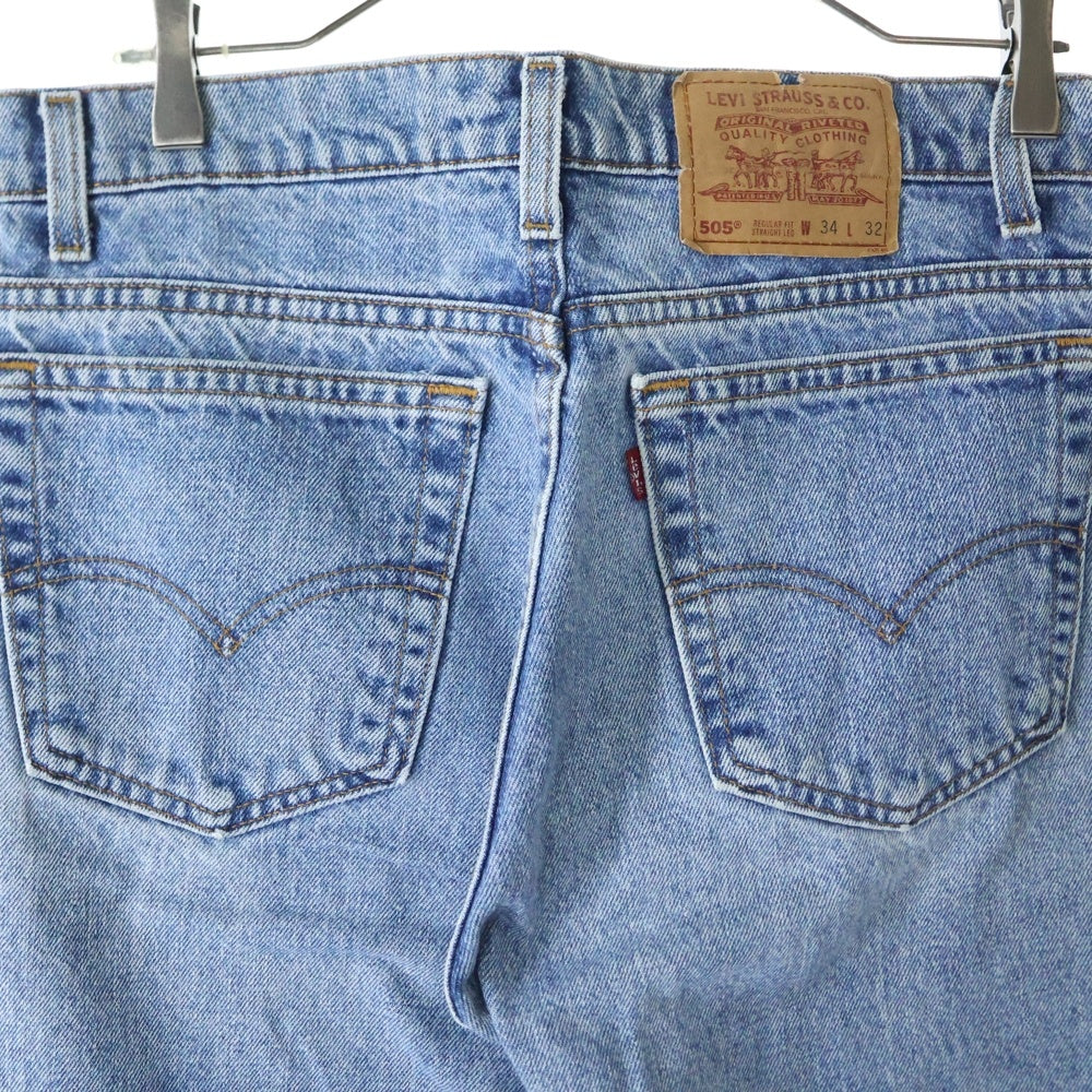 Levi's(リーバイス) 90S VINTAGE 505 ボタン裏501 ジップフライ レギュラー フィット ストレート デニム パンツ インディゴ