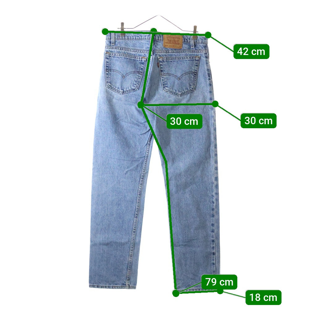 Levi's(リーバイス) 90S VINTAGE 505 ボタン裏501 ジップフライ レギュラー フィット ストレート デニム パンツ インディゴ