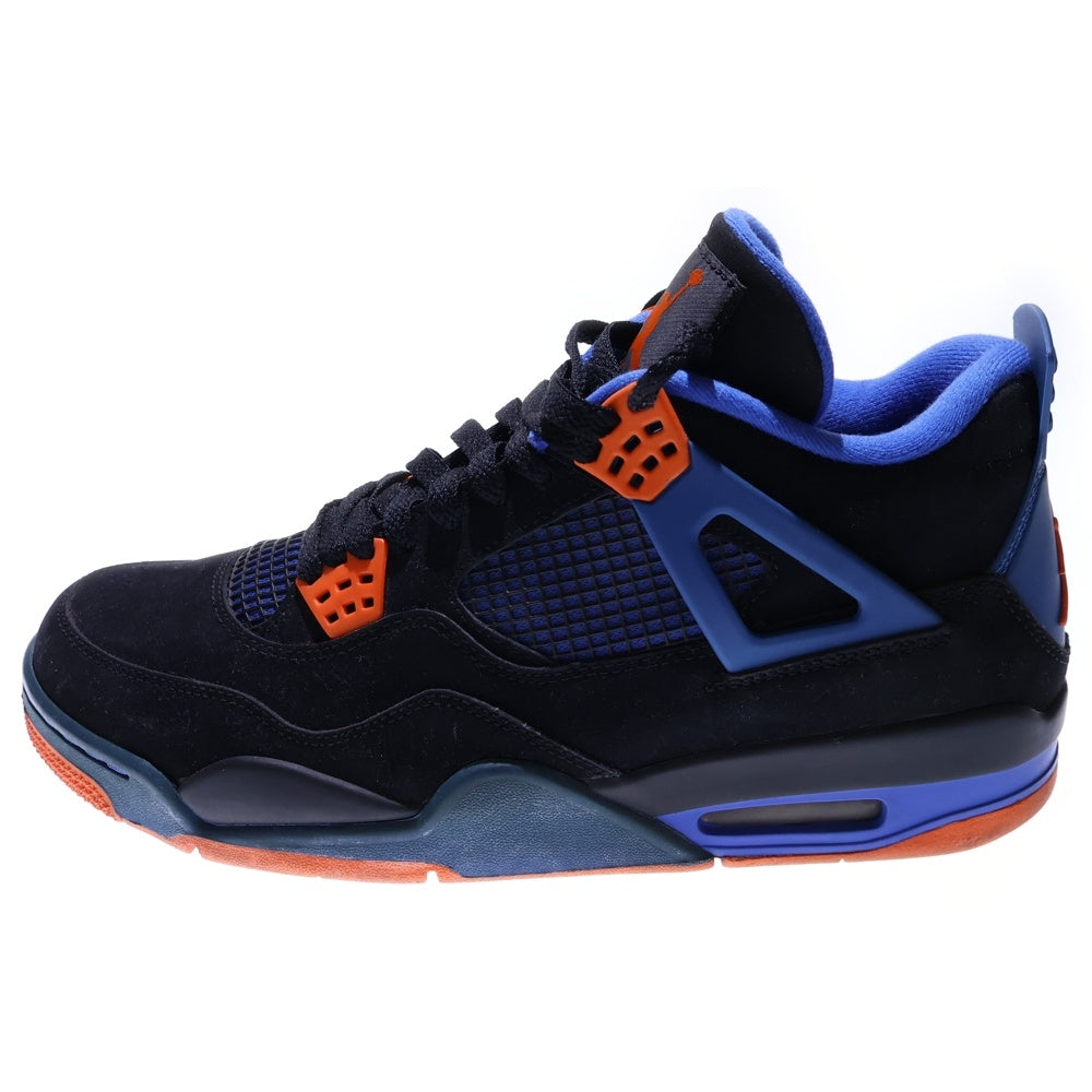 NIKE(ナイキ) 【観賞用 2012年製】 AIR JORDAN 4 RETRO CAVS エア ジョーダン 4 レトロ キャブズ ミッドカットスニーカー ブラック/ブルー US10.5/28.5cm 308497-027