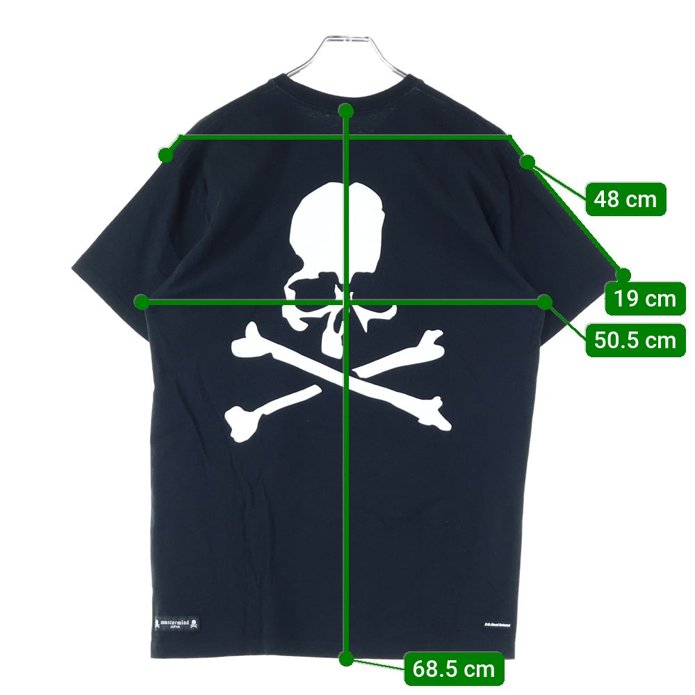 F.C.R.B./F.C.Real Bristol/FCRB(エフシーアールビー/エフシーレアルブリストル) ×MASTERMIND JAPAN S/S TEE マスターマインド ジャパン バックスカルプリント半袖Tシャツ FCBR-170089