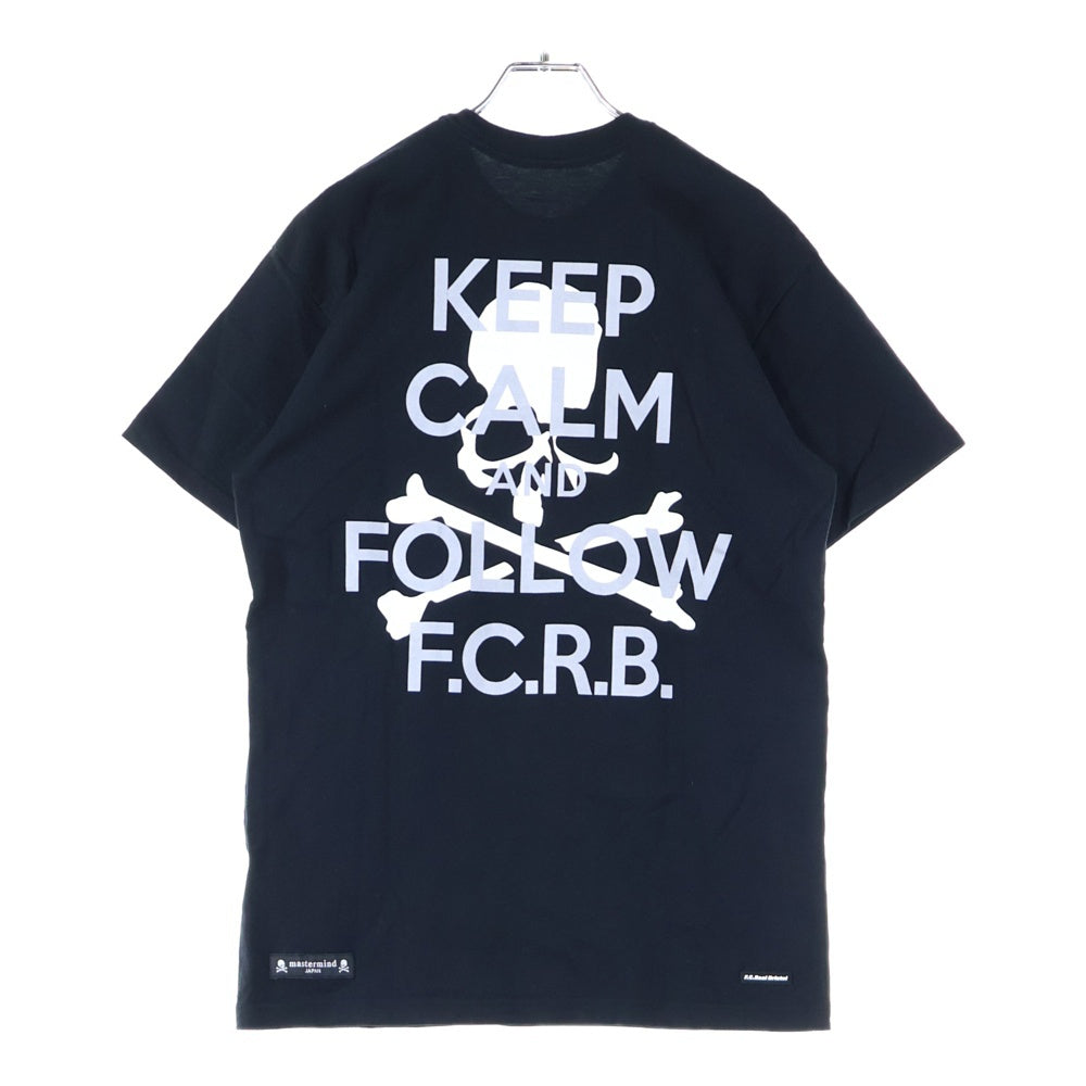 F.C.R.B./F.C.Real Bristol/FCRB(エフシーアールビー/エフシーレアルブリストル) 18AW ×MASTERMIND FOLLOW FCRB MMJ TEE マスターマインド バックスカルプリント半袖Tシャツ FCRB-189113
