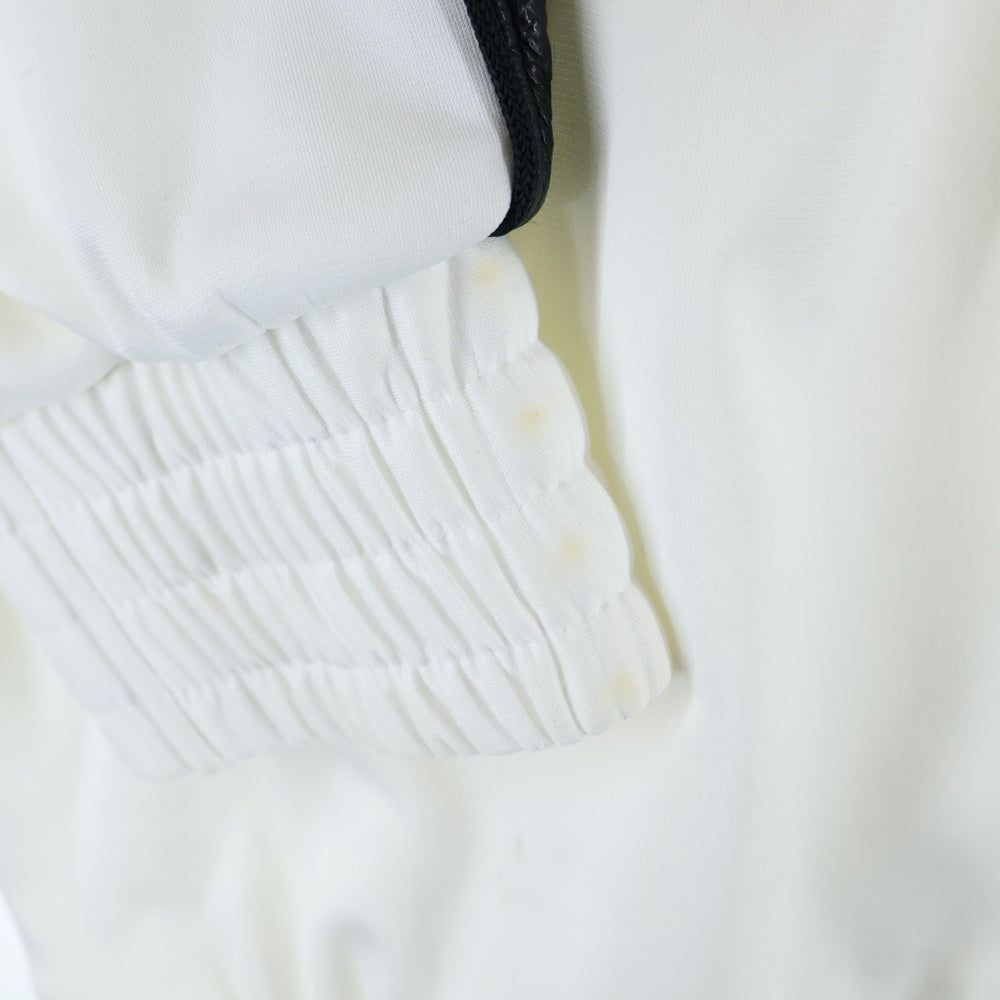 F.C.R.B./F.C.Real Bristol/FCRB(エフシーアールビー/エフシーレアルブリストル) ×NIKE ナイキ フェイクレザーライン フロントロゴ ジップアップトラックジャケット ホワイト 193915