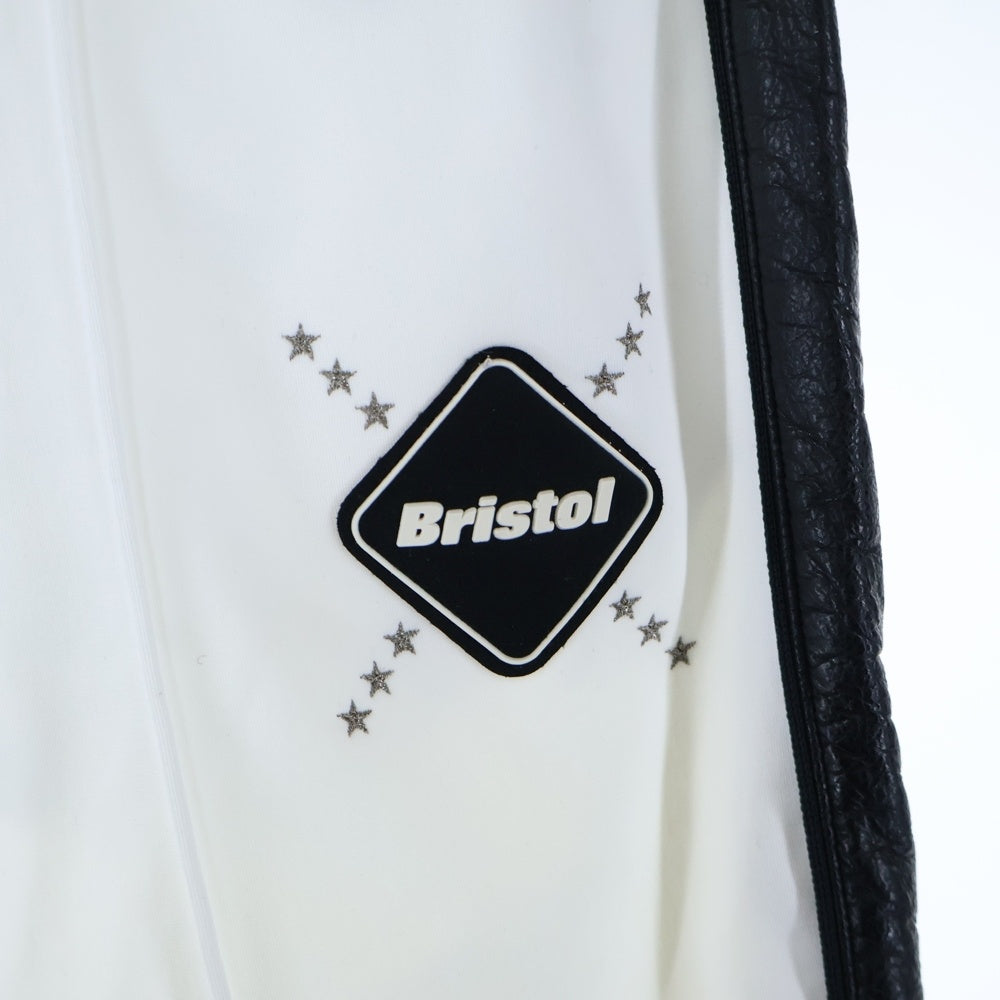 F.C.R.B./F.C.Real Bristol/FCRB(エフシーアールビー/エフシーレアルブリストル) ×NIKE ナイキ フェイクレザーライン フロントロゴ トラックパンツ ホワイト 193916